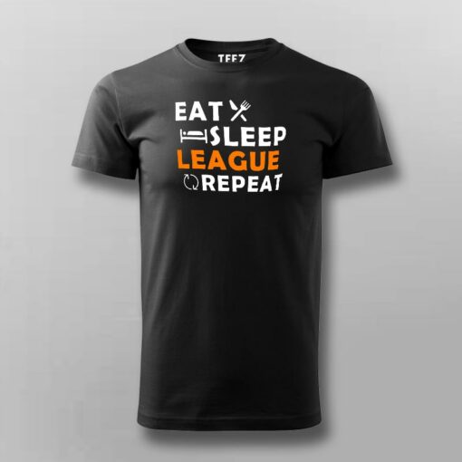 Eat Sleep League Repeat T-Shirt