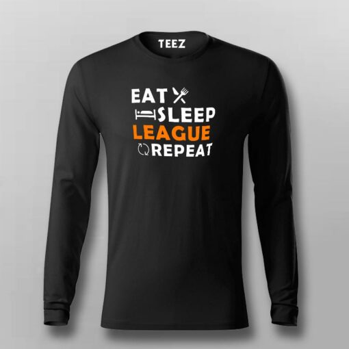 Eat Sleep League Repeat T-Shirt