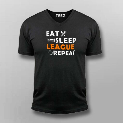 Eat Sleep League Repeat T-Shirt