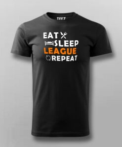 Eat Sleep League Repeat T-Shirt For Men Eat Sleep League Repeat T-Shirt For Men