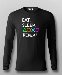 Eat Sleep Playstation Repeat Men's Gaming T-Shirt 3 Eat Sleep Playstation Repeat Mens Gaming T Shirt 4
