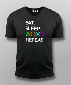 Eat Sleep Playstation Repeat Men's Gaming T-Shirt 4 Eat Sleep Playstation Repeat Mens Gaming T Shirt 5
