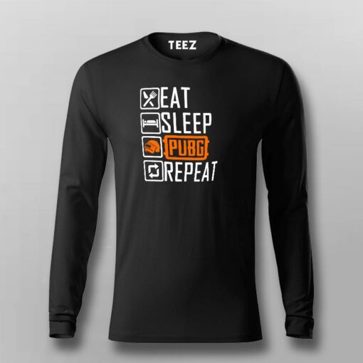 Eat Sleep Pubg Repeat Funny Gaming T-Shirt For Men