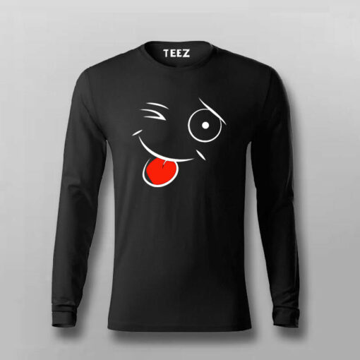 Funny smiley  T-shirt For Men