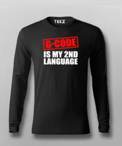 G code Is My 2nd Language Programmer T-shirt For Men G code Is My 2nd Language Programmer T-shirt For Men
