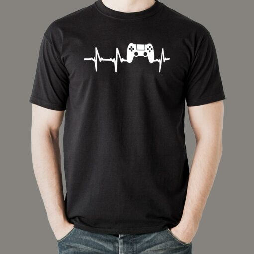 Gamer Heartbeat T-Shirt For Men