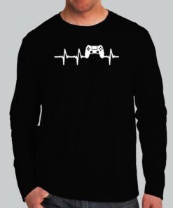 Gamer Heartbeat T-Shirt For Men 2 Gamer Heartbeat T Shirt For Men 3