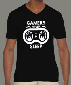 Gamer’s Never Sleep – Men’s T-Shirt Gamer’s Never Sleep – Men’s T-Shirt