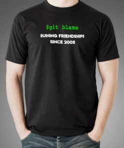 Git Blame Ruining Friendships Men’s Tee Git Blame Ruining Friendships Men’s Tee