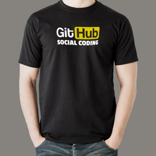 GitHub Social Coding T-Shirt – Collaborate & Create