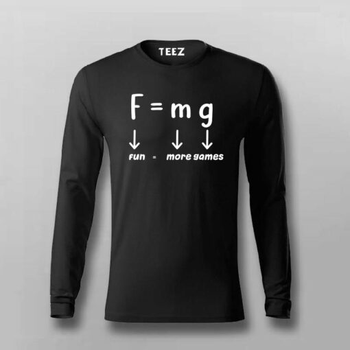 Gravity Fun Equation Gamer’s Physics T-Shirt