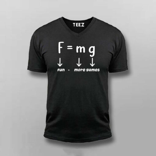 Gravity Fun Equation Gamer’s Physics T-Shirt