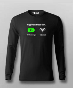 HAPPINESS THESE DAYS Funny T-shirt For Men HAPPINESS THESE DAYS Funny T-shirt For Men