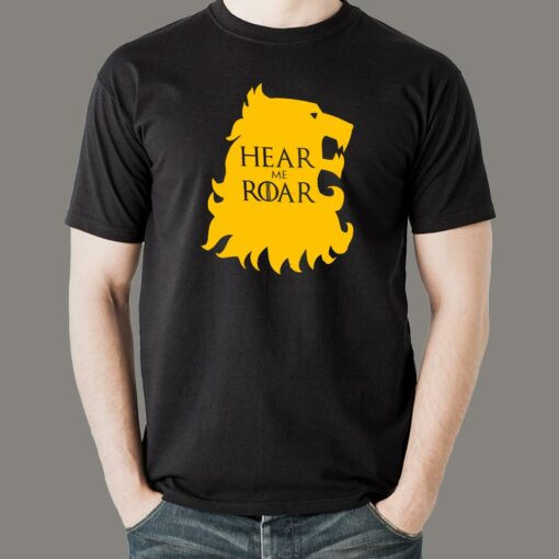 Hear Me Roar GOT House Lannister T-Shirt For Men