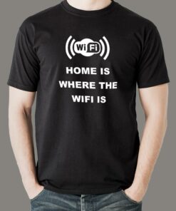 Home Is Where The Wifi Is – Remote Work Men’s Tee Home Is Where The Wifi Is – Remote Work Men’s Tee