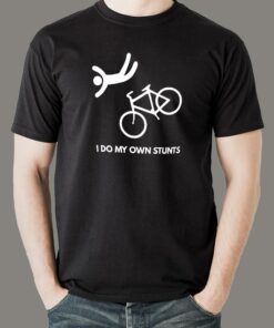 I Do My Own Stunts Funny Bicycle T-shirt For Men I Do My Own Stunts Funny Bicycle T-shirt For Men