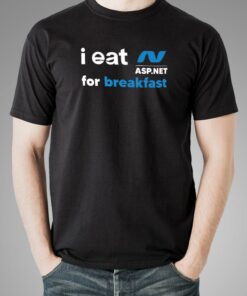 I Eat Asp.net For Breakfast Funny Programmer T-Shirt For Men I Eat Asp.net For Breakfast Funny Programmer T-Shirt For Men