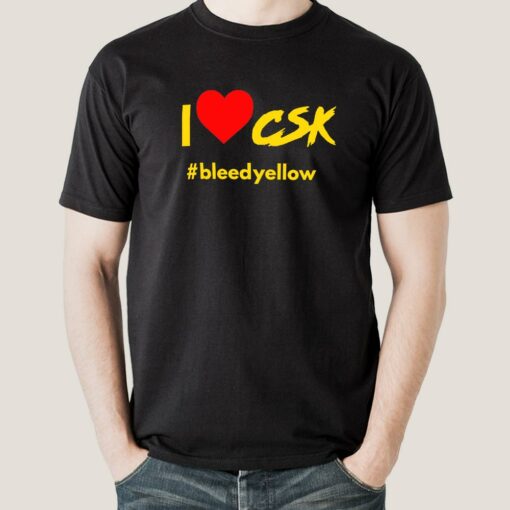 I Love CSK Men’s Chennai Super Kings Cotton T-shirt