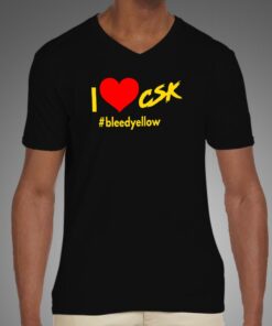 I Love CSK Men's Chennai Super Kings Cotton T-shirt 3 I Love CSK Mens Chennai Super Kings Cotton T shirt 4