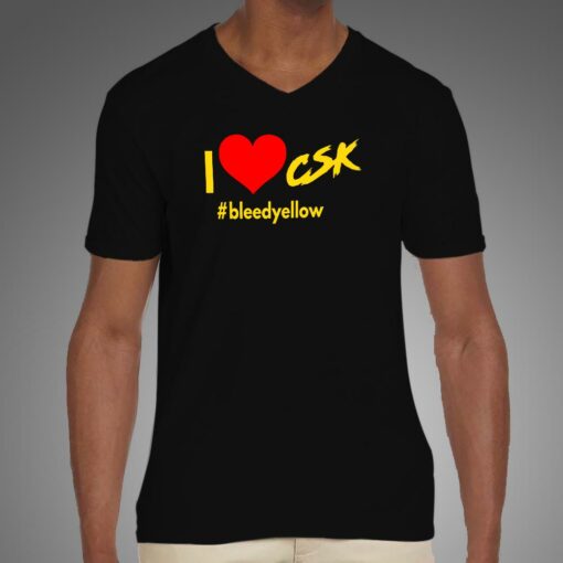 I Love CSK Men’s Chennai Super Kings Cotton T-shirt