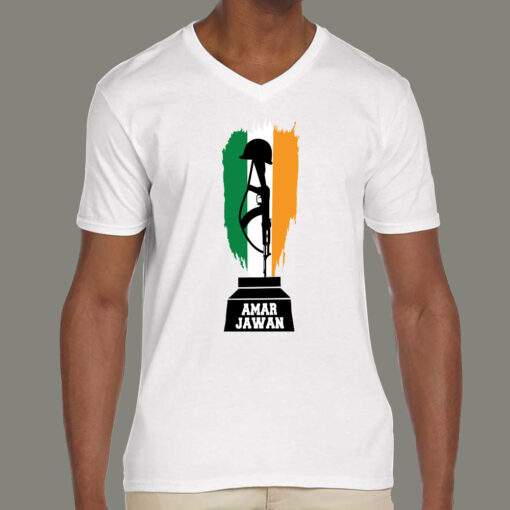 I Love Indian Army Amar Jawan Patriotic Jai Hind Men’s T-shirt