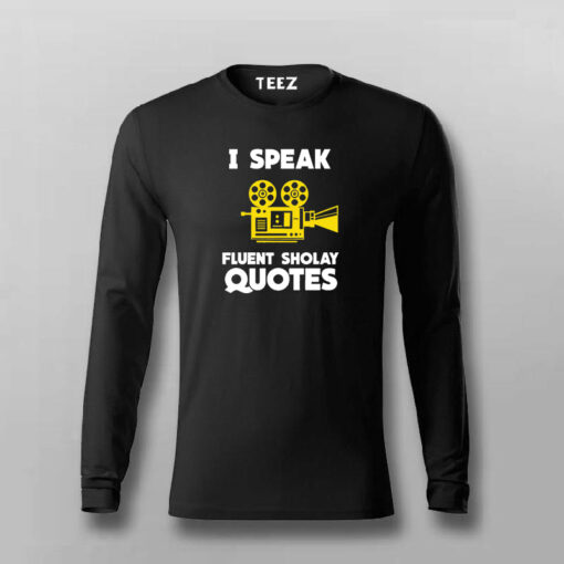 I Speak Fluent Sholay Quotes Funny T-shirt For Men