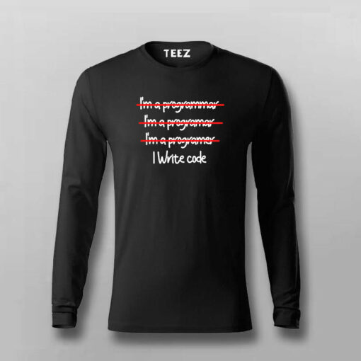 I’m a Programmar I’m a Programar I’m a Programer I write code Funny T-shirt For Men