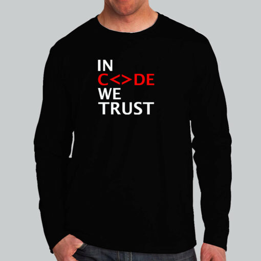 In Code We Trust Developer T-Shirt – Believe in Code