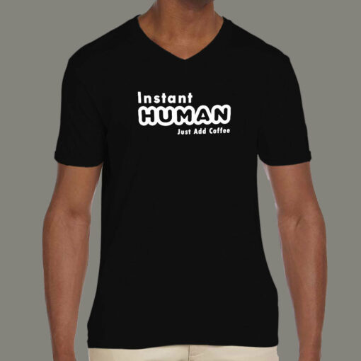 Instant Human Just Add Coffee Funny T-Shirt