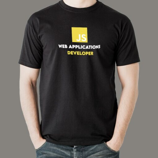 JS Web App Developer Men’s T-Shirt – Create with JS