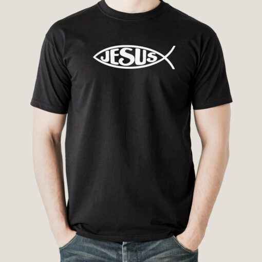 Jesus Fish Classic Christian Symbol Tee