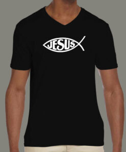 Jesus Fish Classic Christian Symbol Tee 3