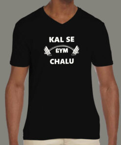 Kal Se Gym Chalu Mens T Shirt 3