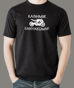Kashmir To Kanyakumari Road Trip Men’s Bike T-Shirt Kashmir To Kanyakumari Road Trip Men’s Bike T-Shirt