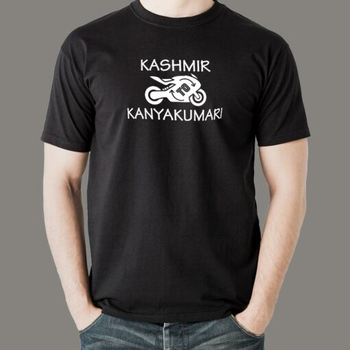 Kashmir To Kanyakumari Road Trip Men’s Bike T-Shirt