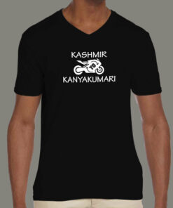 Kashmir To Kanyakumari Road Trip Men’s Bike T-Shirt Kashmir To Kanyakumari Road Trip Men’s Bike T-Shirt