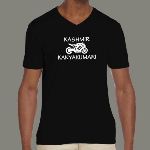 Kashmir To Kanyakumari Road Trip Men’s Bike T-Shirt