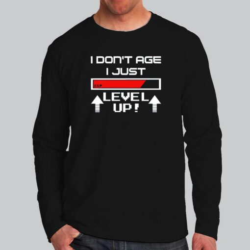 Level Up Gamer T-Shirt – Age is Just a Number