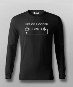 Life Of Coder Coding T-shirt For Men Life Of Coder Coding T-shirt For Men