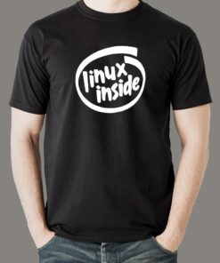 Linux Inside T-Shirt – Open Source, Open Heart