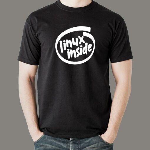 Linux Inside T-Shirt – Open Source, Open Heart