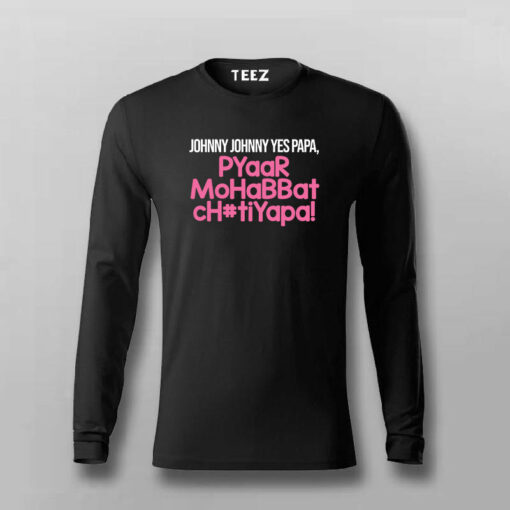 MOHABBAT PYAAR LOVE Funny  T-shirt For Men