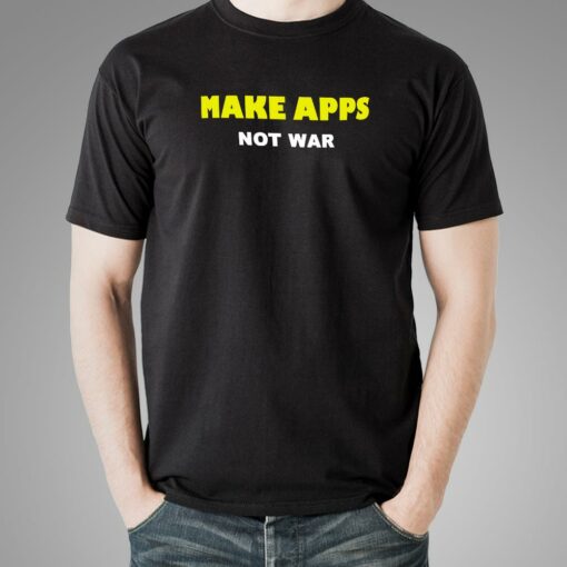 Make Apps Not War – Developer Men’s T-Shirt