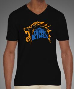 Mens Chennai Super Kings Fan Cotton T shirt 4