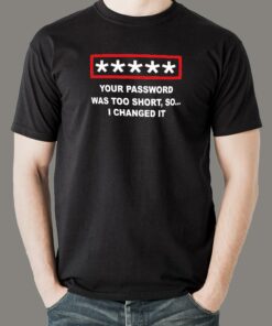 Men’s Funny Password Security Tech Tee Men’s Funny Password Security Tech Tee