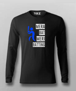 Mera Bat Meri Batting Hindi T-shirt For Men Mera Bat Meri Batting Hindi T-shirt For Men