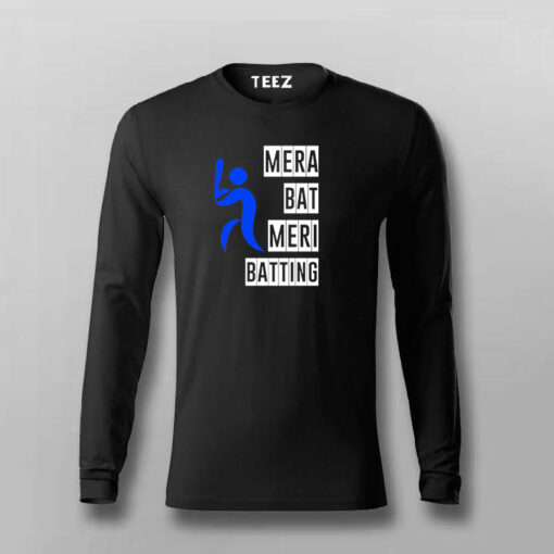 Mera Bat Meri Batting Hindi T-shirt For Men