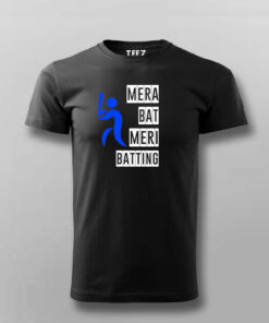 Mera Bat Meri Batting Hindi T shirt For Men 3
