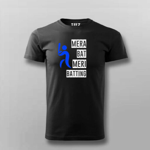 Mera Bat Meri Batting Hindi T-shirt For Men