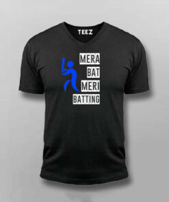 Mera Bat Meri Batting Hindi T shirt For Men 4